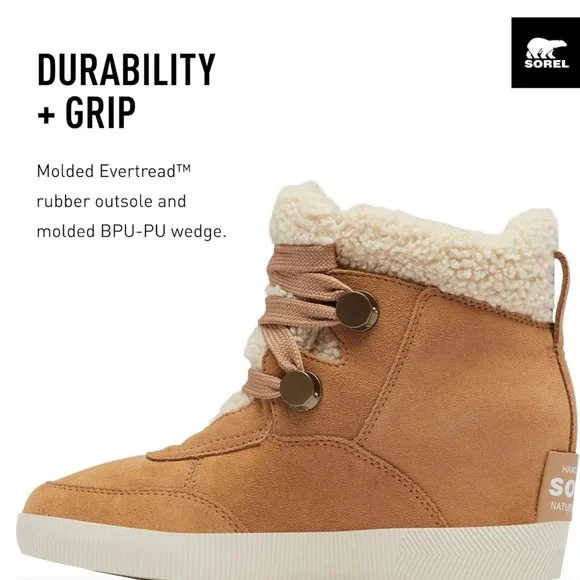 Sorel Out N About Cozy Wedge 9.5 NWT - Picture 3 of 6